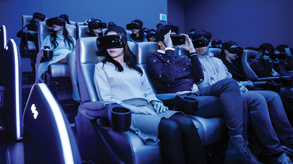 Réalité virtuelle dans un cinéma