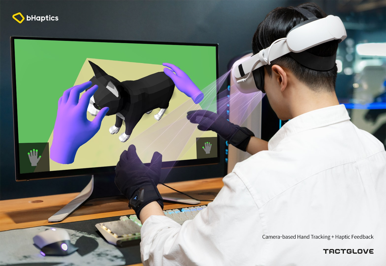 bHaptics annonce les TactGlove, des gants VR haptiques à 265 € pour le Quest 2 et plus encore