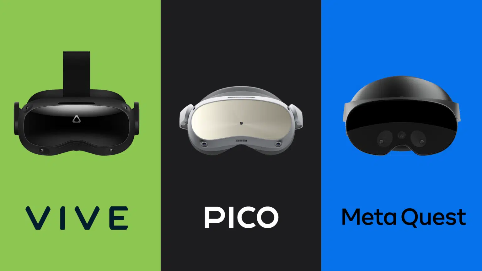 Pico 4 Enterprise vs Quest Pro vs Vive Focus 3 : comparaison des casques VR d'entreprise
