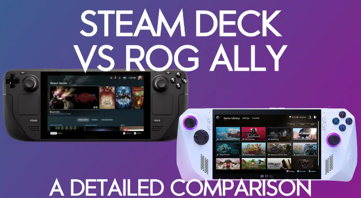 Steam Deck vs Rog Ally : quelle est la meilleure console de jeu portable ?
