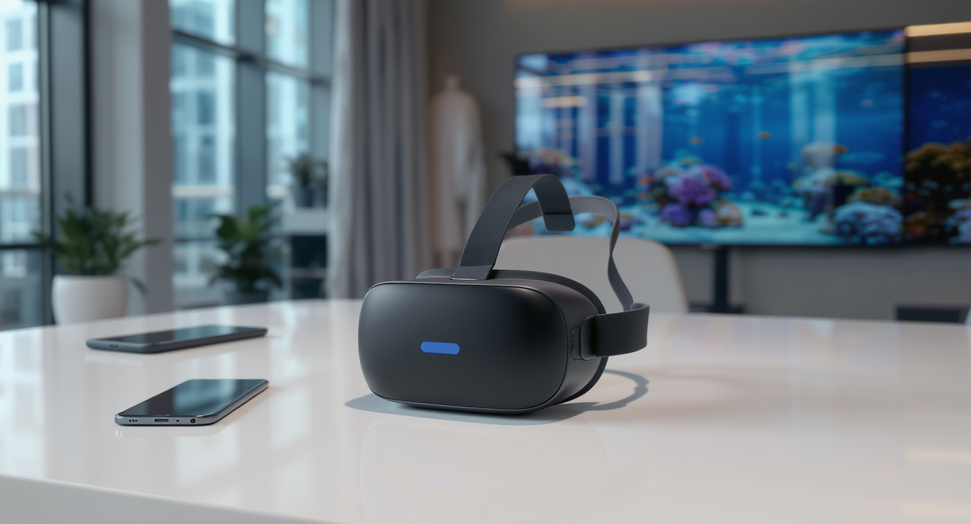 Casque VR smartphone abordable avec accessoires et expérience immersive