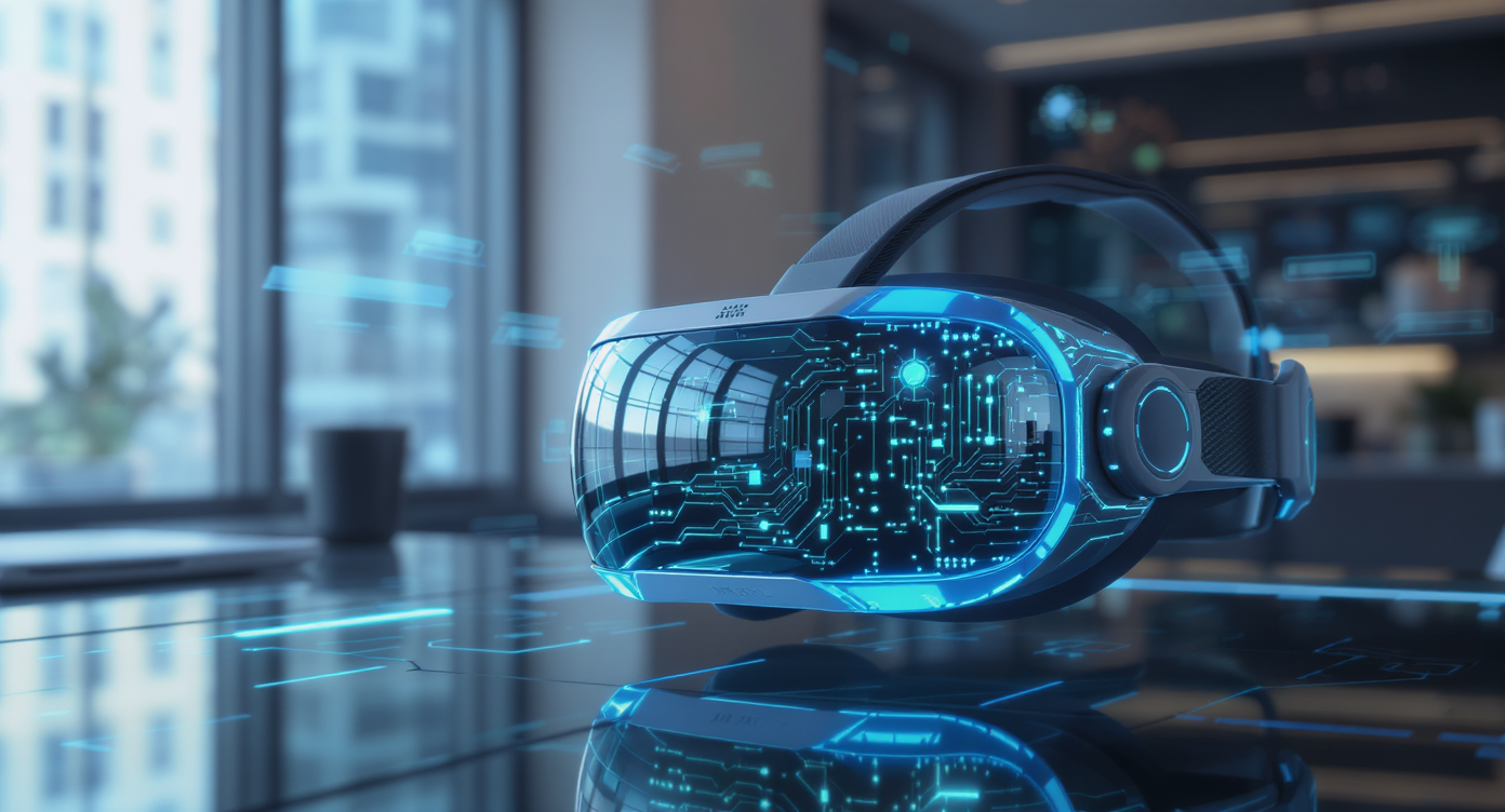 Casque VR Samsung avec contrôleurs pour test et performances